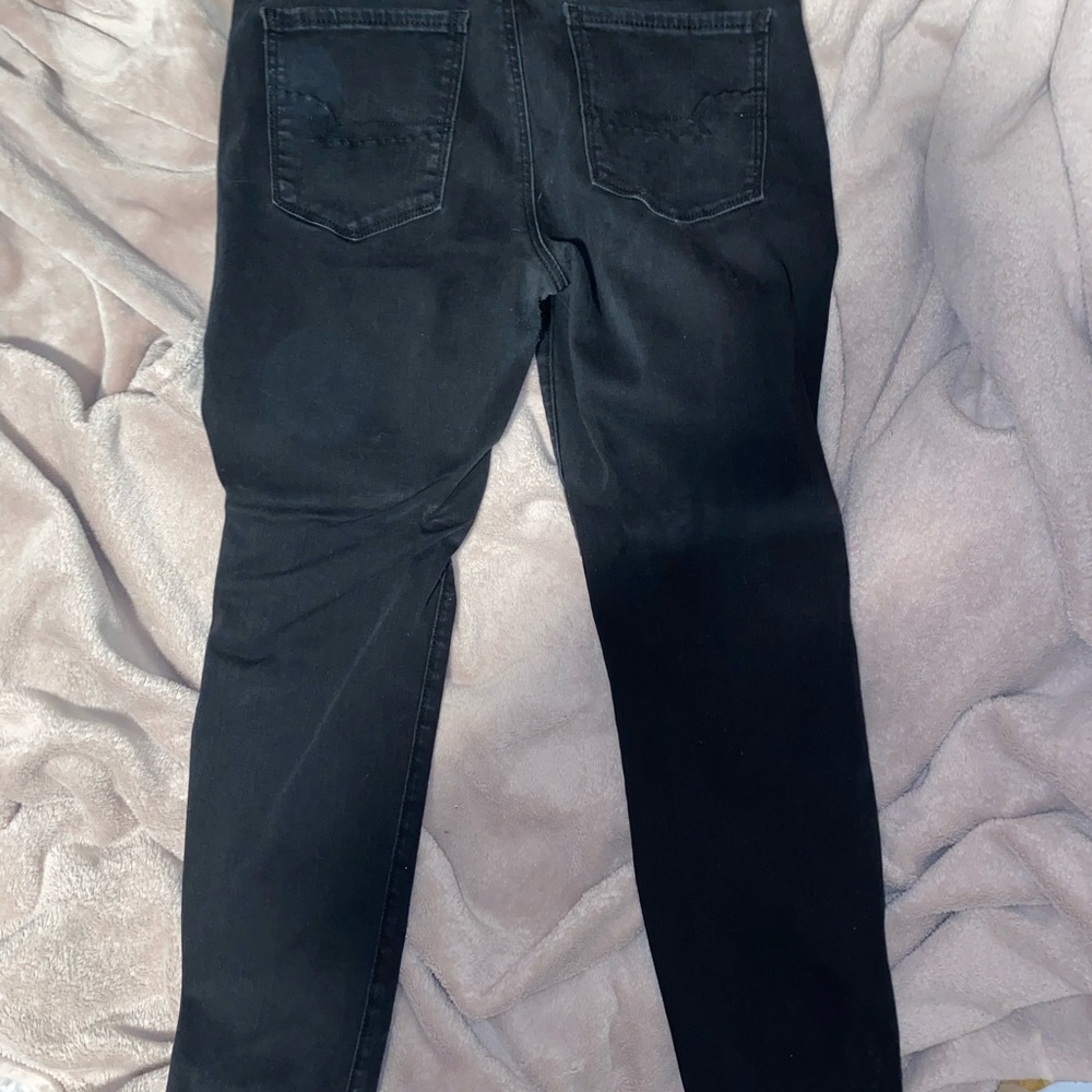Black jeggings from American Eagle, size 14 short